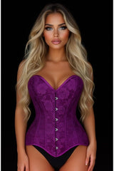 Daisy Corsets Lavish Magenta Lace Overbust Corset Sweetheart Neckline Busk Closure