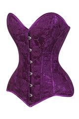 Daisy Corsets Lavish Magenta Lace Overbust Corset Sweetheart Neckline Busk Closure