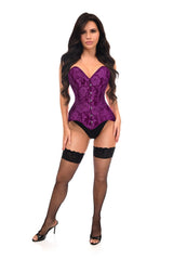 Daisy Corsets Lavish Magenta Lace Overbust Corset Sweetheart Neckline Busk Closure