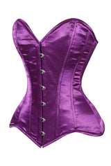 Daisy Corsets Lavish Magenta Overbust Corset Sweetheart Neckline Busk Closure