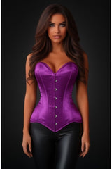 Daisy Corsets Lavish Magenta Overbust Corset Sweetheart Neckline Busk Closure