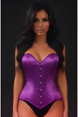 Daisy Corsets Lavish Magenta Overbust Corset Sweetheart Neckline Busk Closure