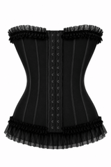 Daisy Corsets Lavish Black Lycra Hook & Eye Stretch Bustier Corset