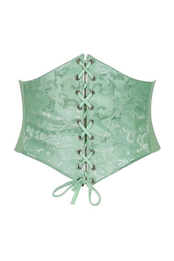 Daisy Corsets Lavish Mint Green Brocade Corset Belt Cincher