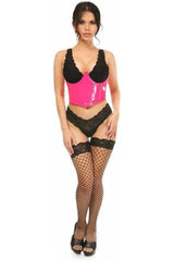 Daisy Corsets Lavish Patent Open Cup Underwire Waist Cincher