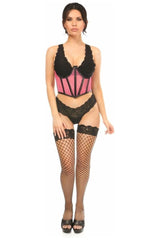 Daisy Corsets Lavish Fishnet Underwire Open Cup Waist Cincher