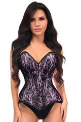 Daisy Corsets Lavish Lace Overbust Corset Sweetheart Neckline Busk Closure