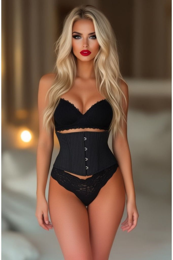 Daisy Corsets Lavish Pinstripe Mini Cincher