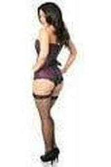 Daisy Lavish Plum Brocade Corset