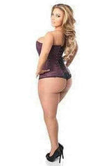 Daisy Lavish Plum Brocade Corset