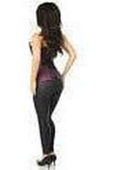 Daisy Lavish Plum Brocade Corset
