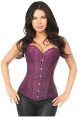 Daisy Lavish Plum Brocade Corset