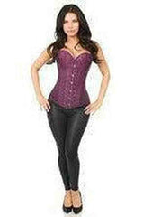 Daisy Lavish Plum Brocade Corset