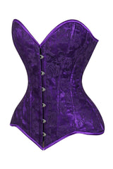 Daisy Corsets Lavish Purple Lace Overbust Corset Sweetheart Neckline Busk Closure