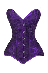Daisy Corsets Lavish Purple Lace Overbust Corset Sweetheart Neckline Busk Closure