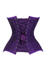 Daisy Corsets Lavish Purple Lace Overbust Corset Sweetheart Neckline Busk Closure