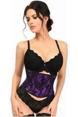 Daisy Corsets Lavish with Black Lace Overlay Mini Cincher