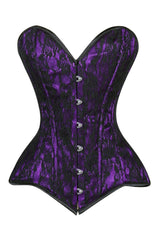 Daisy Corsets Lavish Purple/Black Lace Overbust Corset Sweetheart Neckline Busk Closure