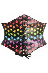 Lavish Rainbow Stars Lace - Up Corset Belt Cincher - Daisy Corsets