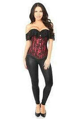 Daisy Corsets Lavish Red Lace Off-The-Shoulder Corset