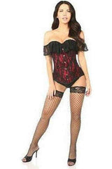 Daisy Corsets Lavish Red Lace Off-The-Shoulder Corset