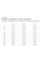 Daisy Corsets Lavish Red Mesh Underwire Cincher w/Built In Halter Top