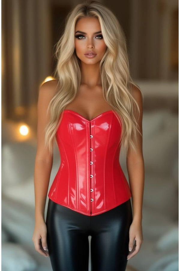 Daisy Corsets Lavish Red Patent Overbust Corset