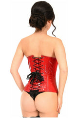 Daisy Lavish Red Patent PVC Underwire Underbust Corset