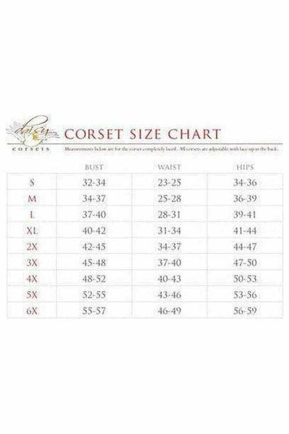 Lavish Red Plaid Satin Open Cup Waist Cincher - Daisy Corsets