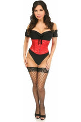 Daisy Corsets Lavish Red Satin Mini Cincher