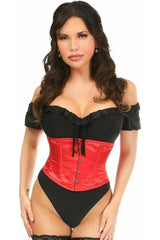 Daisy Corsets Lavish Red Satin Mini Cincher