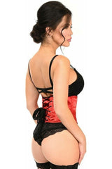 Daisy Corsets Lavish Red Satin Mini Cincher