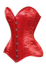 Daisy Corsets Lavish Satin Overbust Corset Sweetheart Neckline Busk Closure