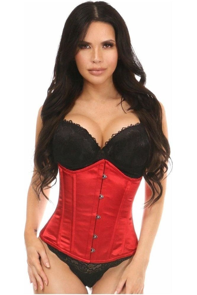 Daisy Corsets Lavish Red Satin Underbust Corset