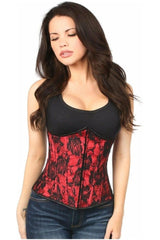 Daisy Corsets Lavish Underbust Corset with Black Lace Overlay