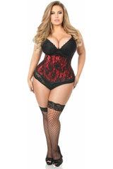 Daisy Corsets Lavish Underbust Corset with Black Lace Overlay