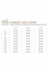 Daisy Corsets Lavish w/Black Lace Overlay Corset Belt Cincher
