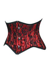 Daisy Corsets Lavish Lace Mini Cincher Underbust Corset Waist Cincher Busk Closure