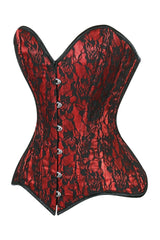 Daisy Corsets Lavish Lace Overbust Corset Sweetheart Neckline Busk Closure