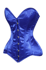 Daisy Corsets Lavish Royal Blue Overbust Corset Sweetheart Neckline Busk Closure