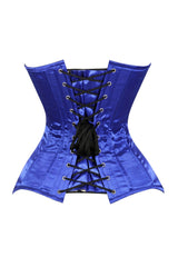 Daisy Corsets Lavish Royal Blue Overbust Corset Sweetheart Neckline Busk Closure