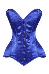 Daisy Corsets Lavish Royal Blue Overbust Corset Sweetheart Neckline Busk Closure