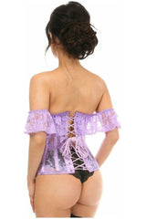 Daisy Corsets Lavish Sheer Lace Underbust Underwire Corset w/Ruffle Sleeve