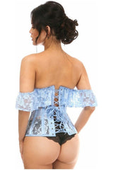 Daisy Corsets Lavish Sheer Lace Underbust Underwire Corset w/Ruffle Sleeve