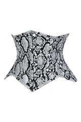 Daisy Corsets Lavish Snake Skin Print Mini Cincher Underbust Corset Waist Cincher Busk Closure