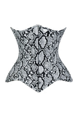 Daisy Corsets Lavish Snake Skin Print Underbust Corset Sweetheart Neckline Busk Closure