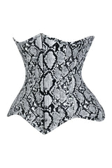 Daisy Corsets Lavish Snake Skin Print Underbust Corset Sweetheart Neckline Busk Closure