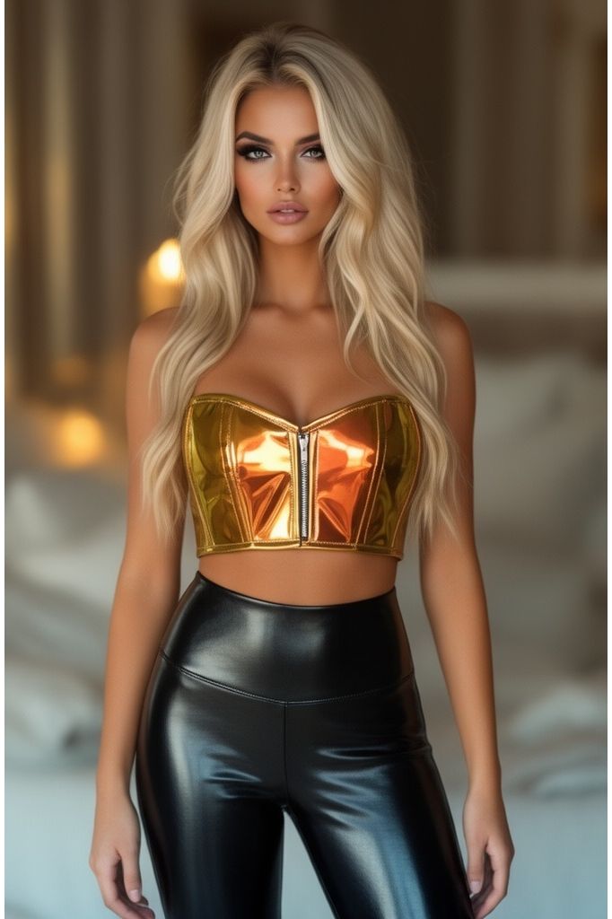 Daisy Corsets Lavish Sunset Holo Short Bustier