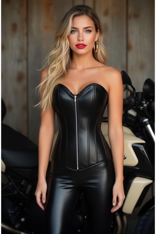 Daisy Corsets Lavish Wet Look Over Bust Corset