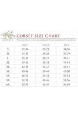 Lavish Wet Look Overbust Corset Black w/Lace Overlay - Daisy Corsets